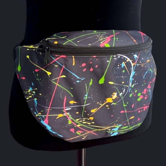 🎨90s Paint Splatter Fanny - Picture 6 of 8